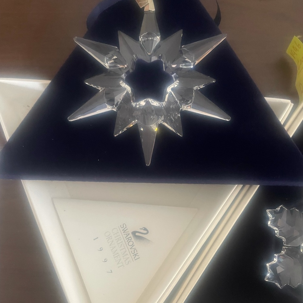 Swarovski 1997 Annual Ornament Mib Complete
